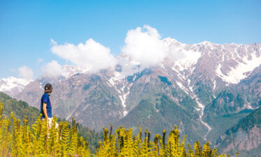 mountain view of langtang valley trek